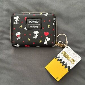 Loungefly Peanuts Snoopy Woodstock Heart Wallet